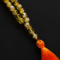 EXCLUSIVE TIGER WHITE NATURAL BALTIC AMBER ROSARY