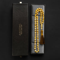 EXCLUSIVE WHITE NATURAL BALTIC AMBER ROSARY